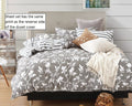Leafy Vines 100% Cotton Sheet Set: Fitted Sheet, Flat Sheet and Two Pillowcases